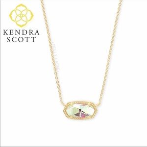 Kendra Scott Elisa Necklace Dichroic Glass Gold
